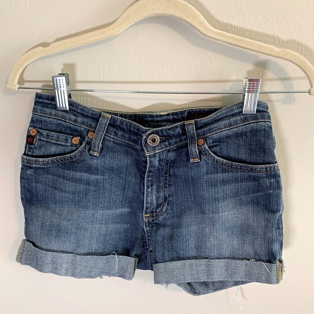 AG‎ Adriano Goldschmied Cut off Jean shorts size 26